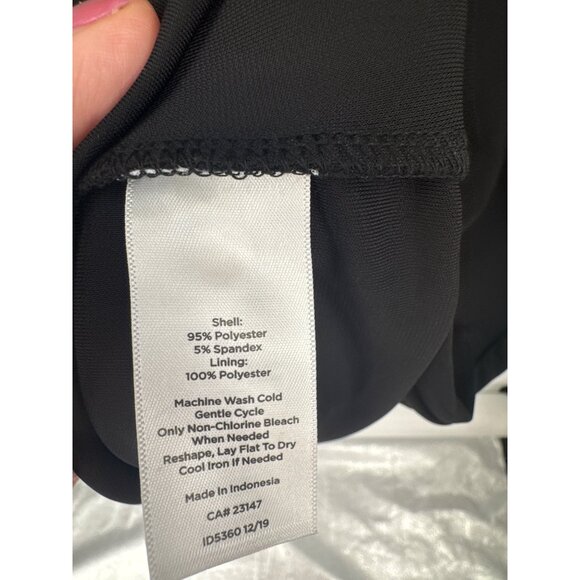 Talbots Black Short-Sleeve Tie-Detail Sheath Dress Size 2X plus womens career - Picture 4 of 5